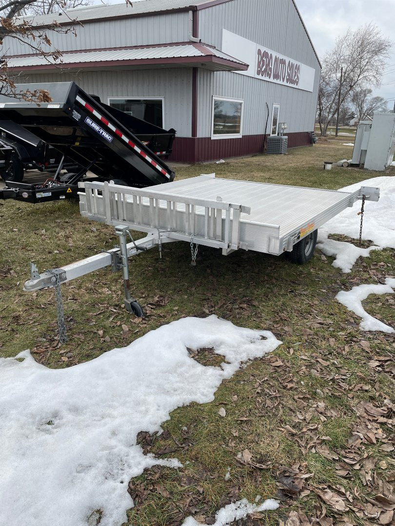 Used 2016 Bear Track 82x102 Aluminum Deckover Deckover Trailer