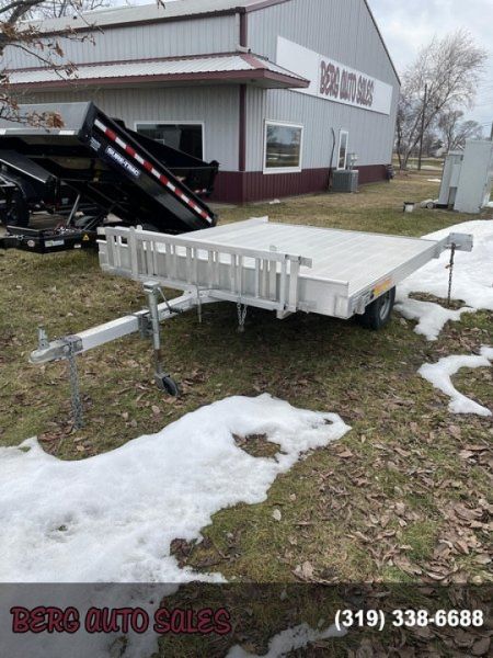 Used 2016 Bear Track 82x102 Aluminum Deckover Deckover Trailer