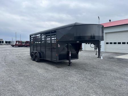 New 2026 Delta Trailers 16FT 500ES Gooseneck Livestock Trailer Stock / Stock Combo Trailer