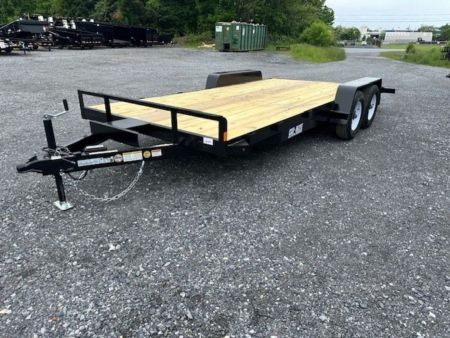 New 2026 Car Mate Trailers CM818A-CT/W Full Treated Plank Deck Car Hauler