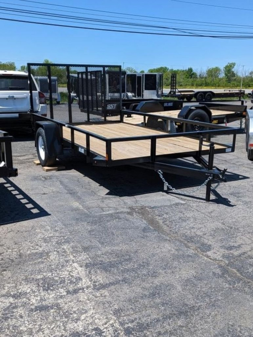 New 2025 Car Mate Trailers Angle Iron Single Axle CM614A/W
