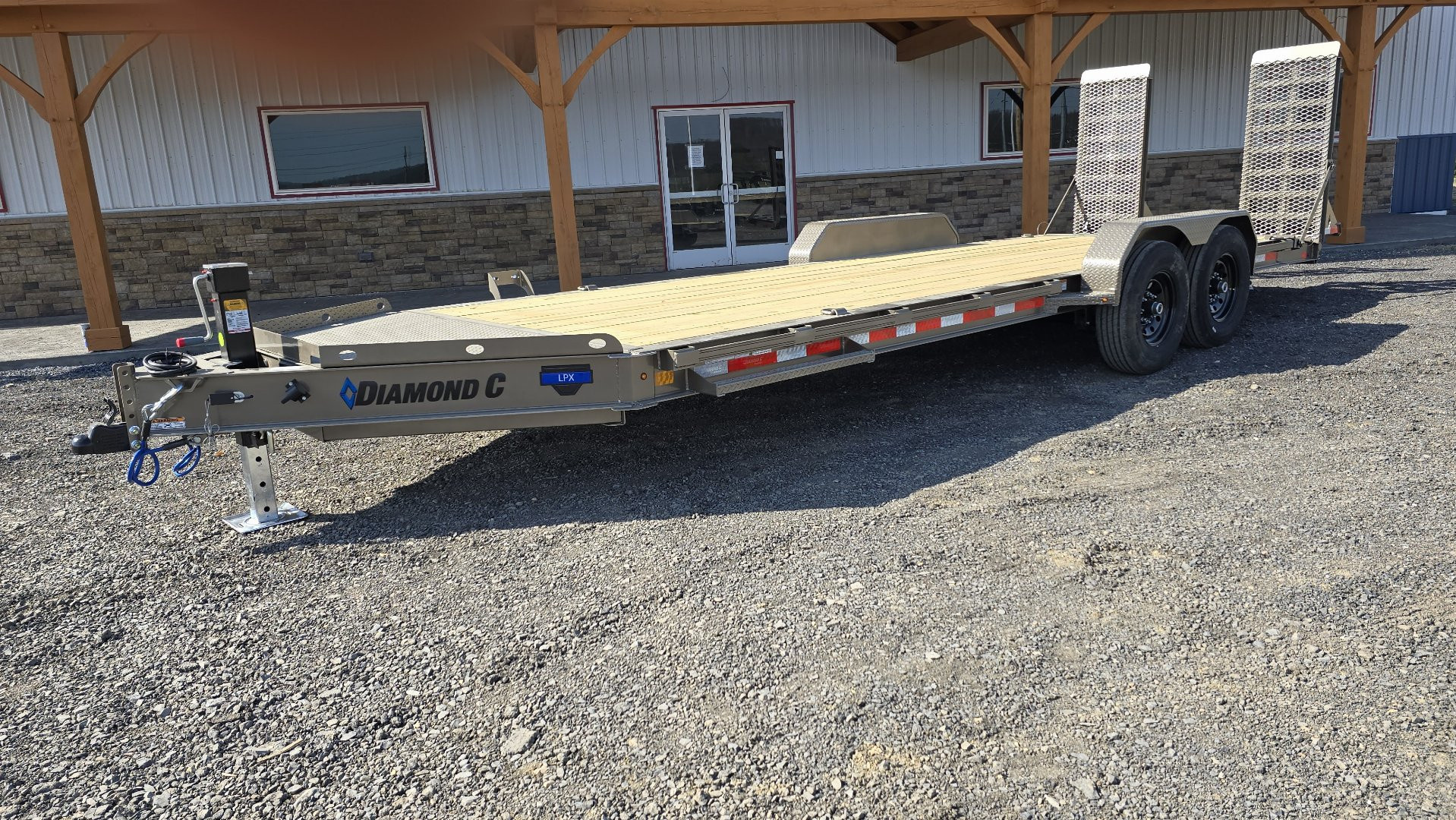New Diamond C Equipment Trailer / 14.9K GVWR / 82"x22' /Max Ramps