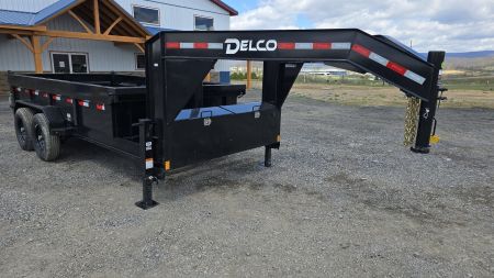 New Delco Gooseneck Dump Trailer / 14K / 83 x14'