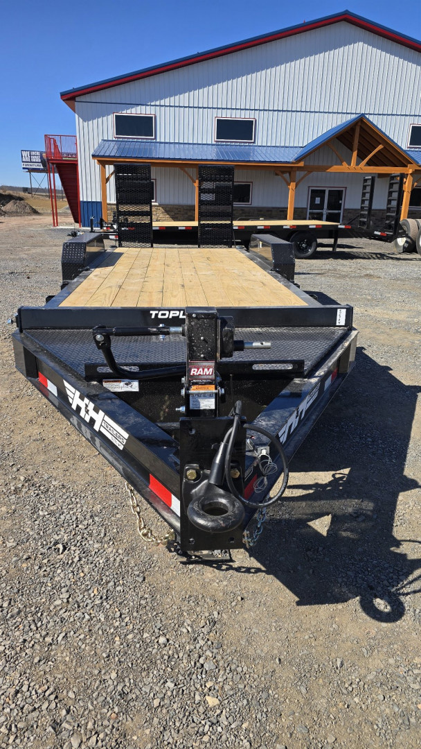 New H&H I-Beam Equip. Trailer / 17.6K GVWR / 82x20' / 24" HD Mesh Ramps