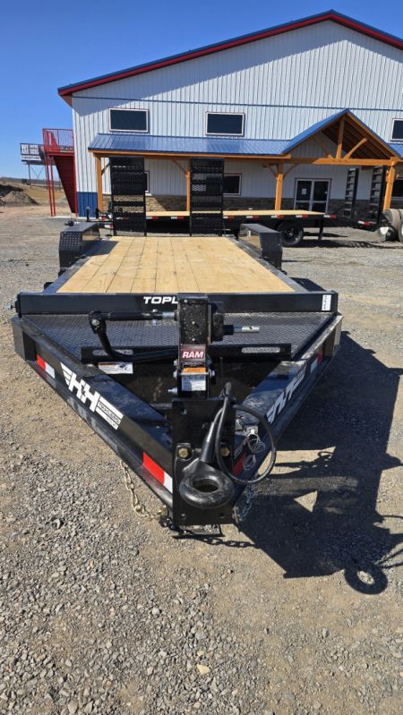 New H&H I-Beam Equip. Trailer / 17.6K GVWR / 82x20' / 24  HD Mesh Ramps