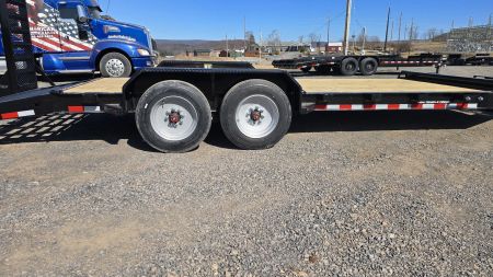 New H&H I-Beam Equip. Trailer / 17.6K GVWR / 82x20' / 24  HD Mesh Ramps