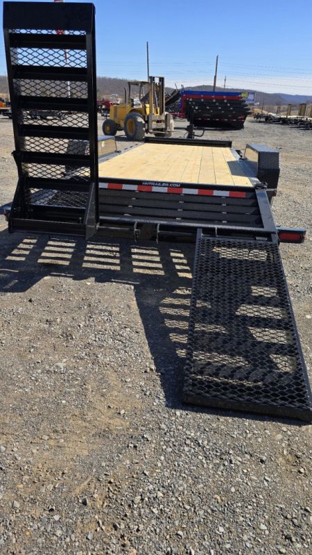 New H&H I-Beam Equip. Trailer / 17.6K GVWR / 82x20' / 24  HD Mesh Ramps