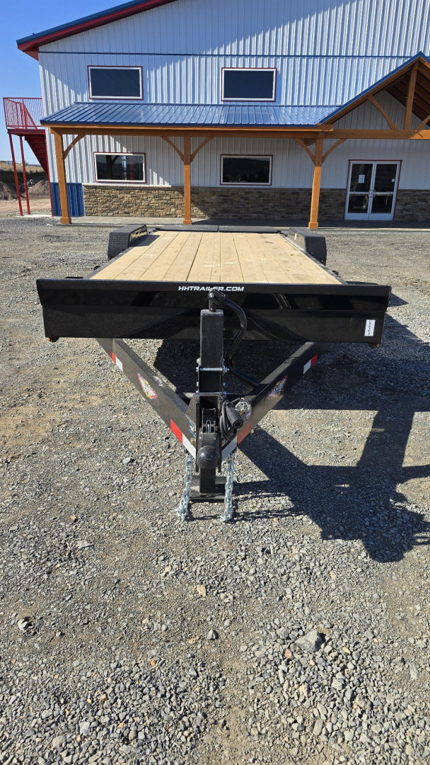 New H&H Deluxe Ramp Equip. Trailer / 16K GVWR / 82"x20' / Flip Over Ramps