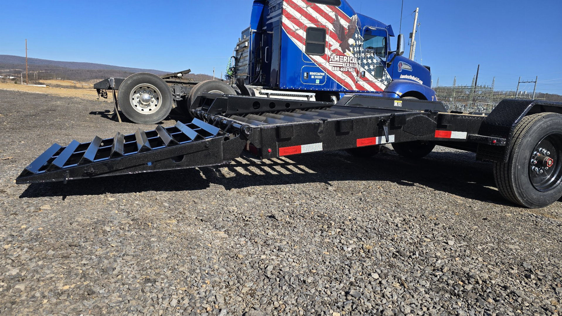 New H&H Deluxe Ramp Equip. Trailer / 16K GVWR / 82"x20' / Flip Over Ramps
