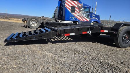 New H&H Deluxe Ramp Equip. Trailer / 16K GVWR / 82"x20' / Flip Over Ramps
