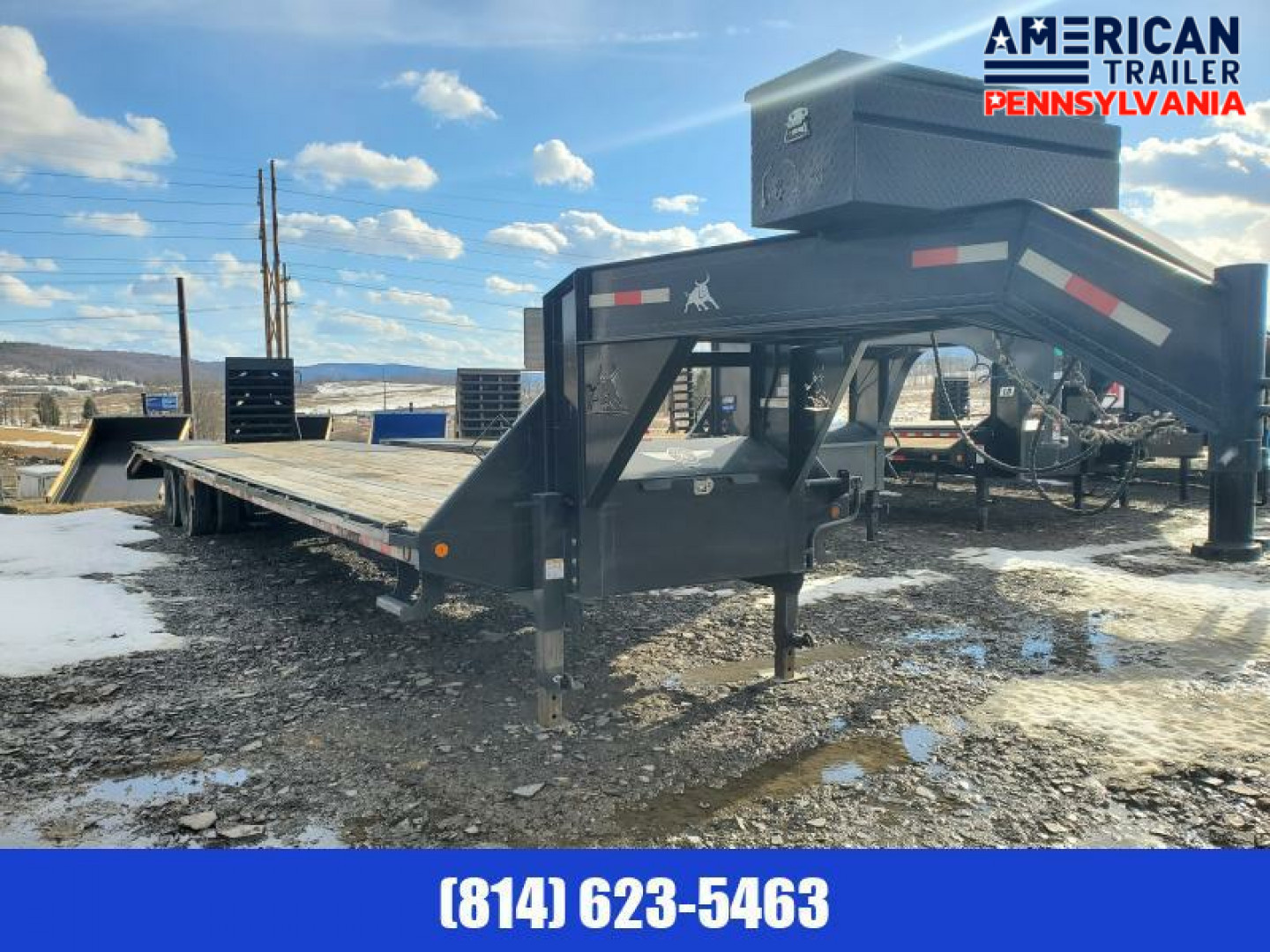 Used USED! Iron Bull Flatbed Trailer / 24K GVWR / 102"x40' / Rampage Ramps