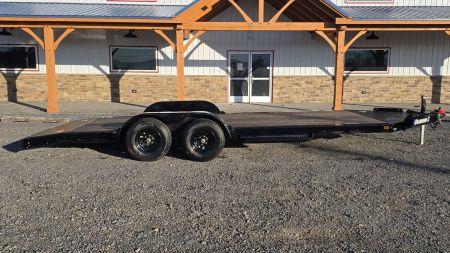 New 2024 Diamond C Car Trailer 9.8K GVWR / 83 x20' / Spare Tire Mount