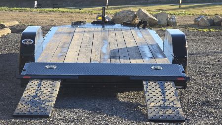 New 2024 Diamond C Car Trailer 9.8K GVWR / 83 x20' / Spare Tire Mount