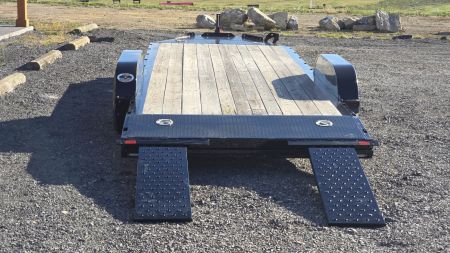 New 2024 Diamond C Car Trailer 9.8K GVWR / 83 x20' / Spare Tire Mount