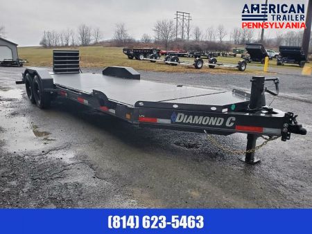 New 2024 Diamond C Equipment Trailer / 14.9K GVWR / 82"x22' /Max Ramps
