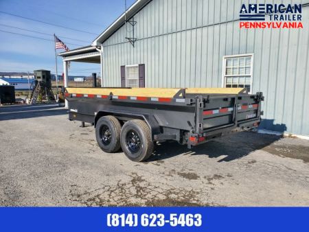 New 2025 Diamond C Trailers Low Pro Dump Trailer / 16K GVWR / 82 x14' / Tarp Kit