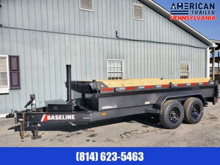 New 2025 Diamond C Trailers Low Pro Dump Trailer / 16K GVWR / 82 x14' / Tarp Kit