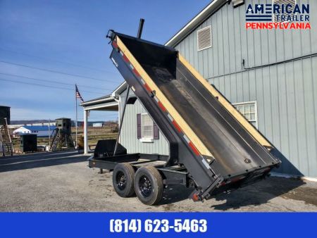New 2025 Diamond C Trailers Low Pro Dump Trailer / 16K GVWR / 82 x14' / Tarp Kit