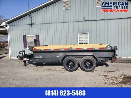 New 2025 Diamond C Trailers Low Pro Dump Trailer / 16K GVWR / 82 x14' / Tarp Kit
