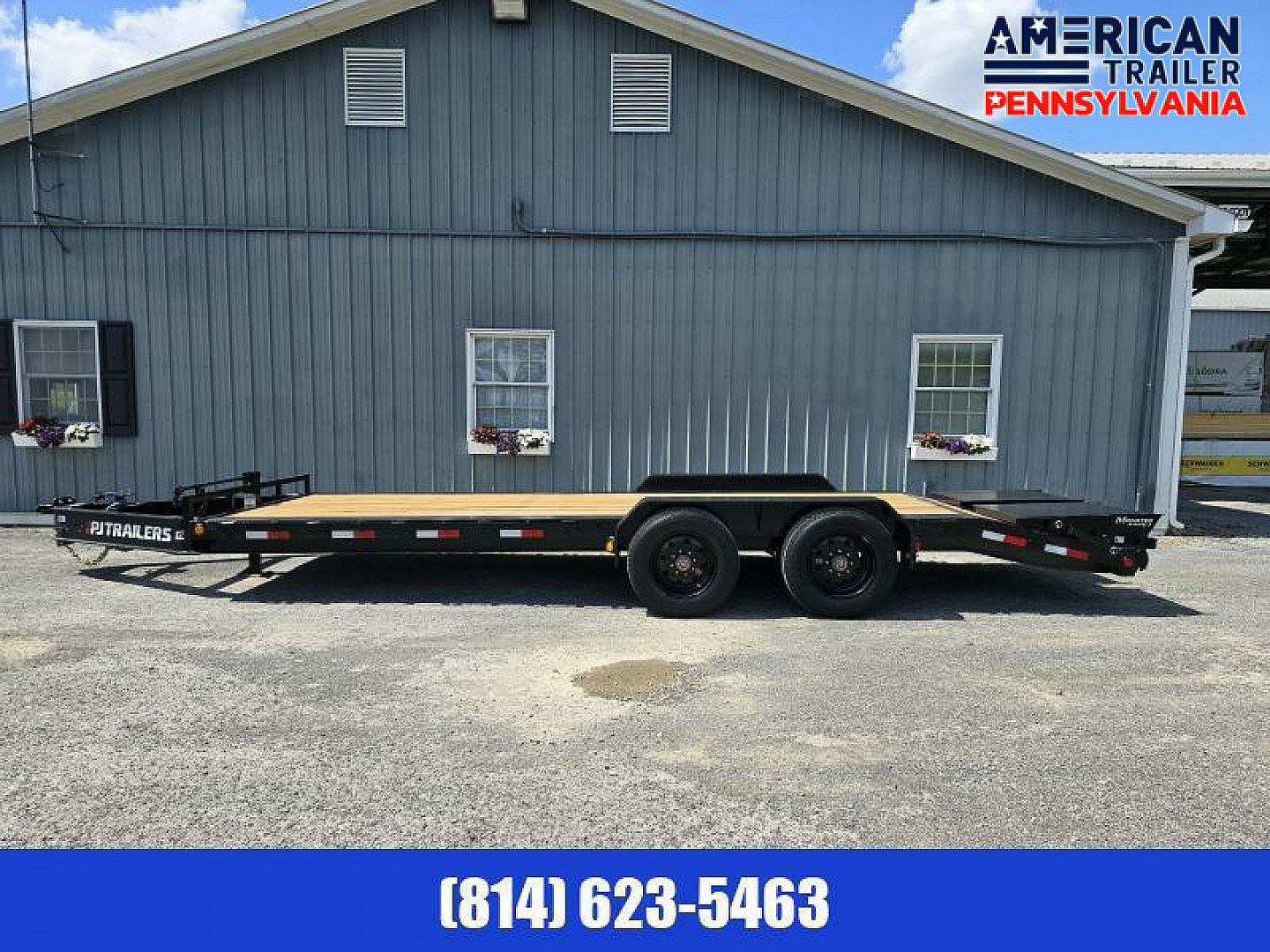 New 2024 PJ 10" Pro-Beam Equipment Trailer / 22.5K GVWR / 83"x 22'