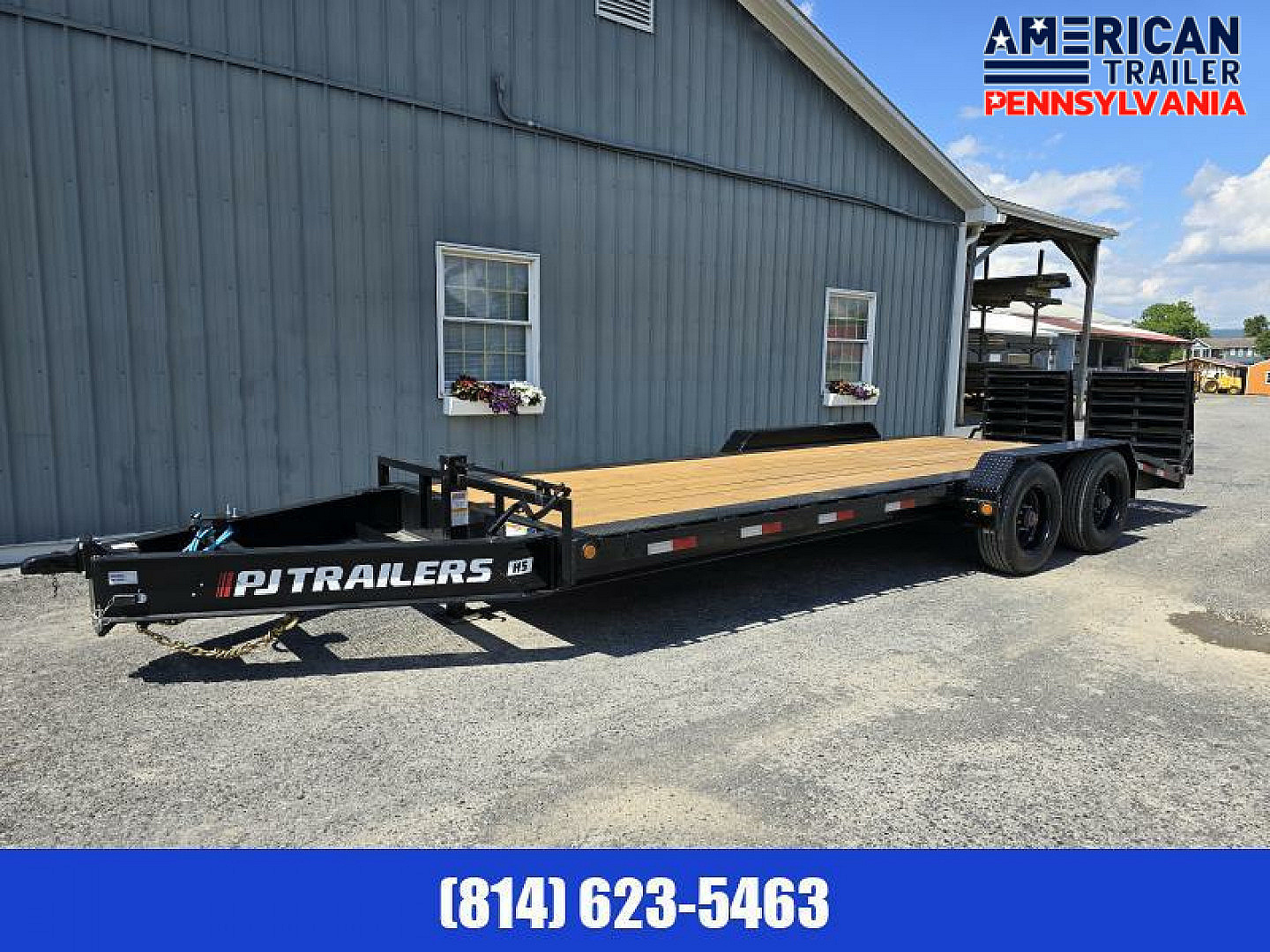 New 2024 PJ 10" Pro-Beam Equipment Trailer / 22.5K GVWR / 83"x 22'