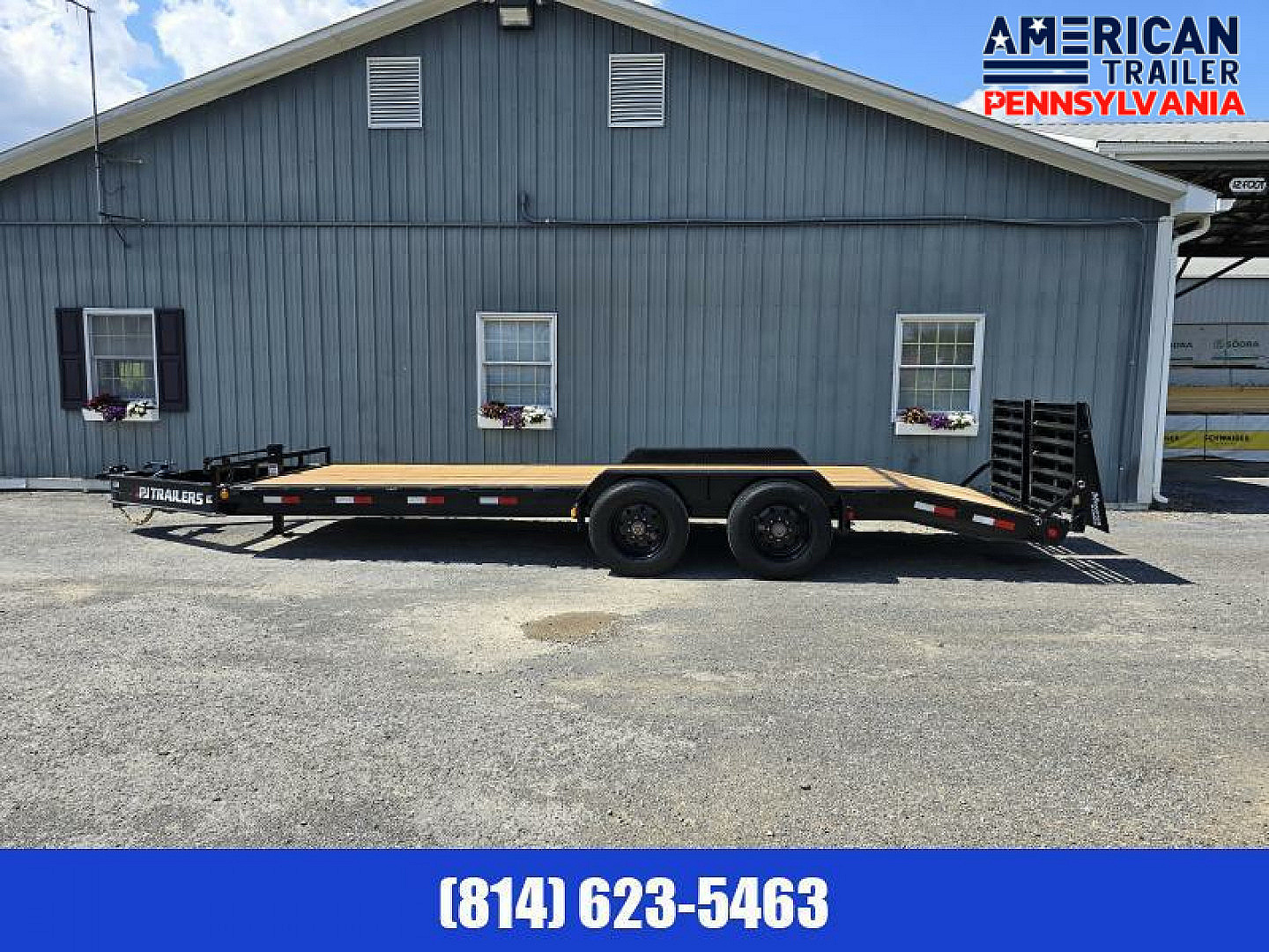 New 2024 PJ 10" Pro-Beam Equipment Trailer / 22.5K GVWR / 83"x 22'