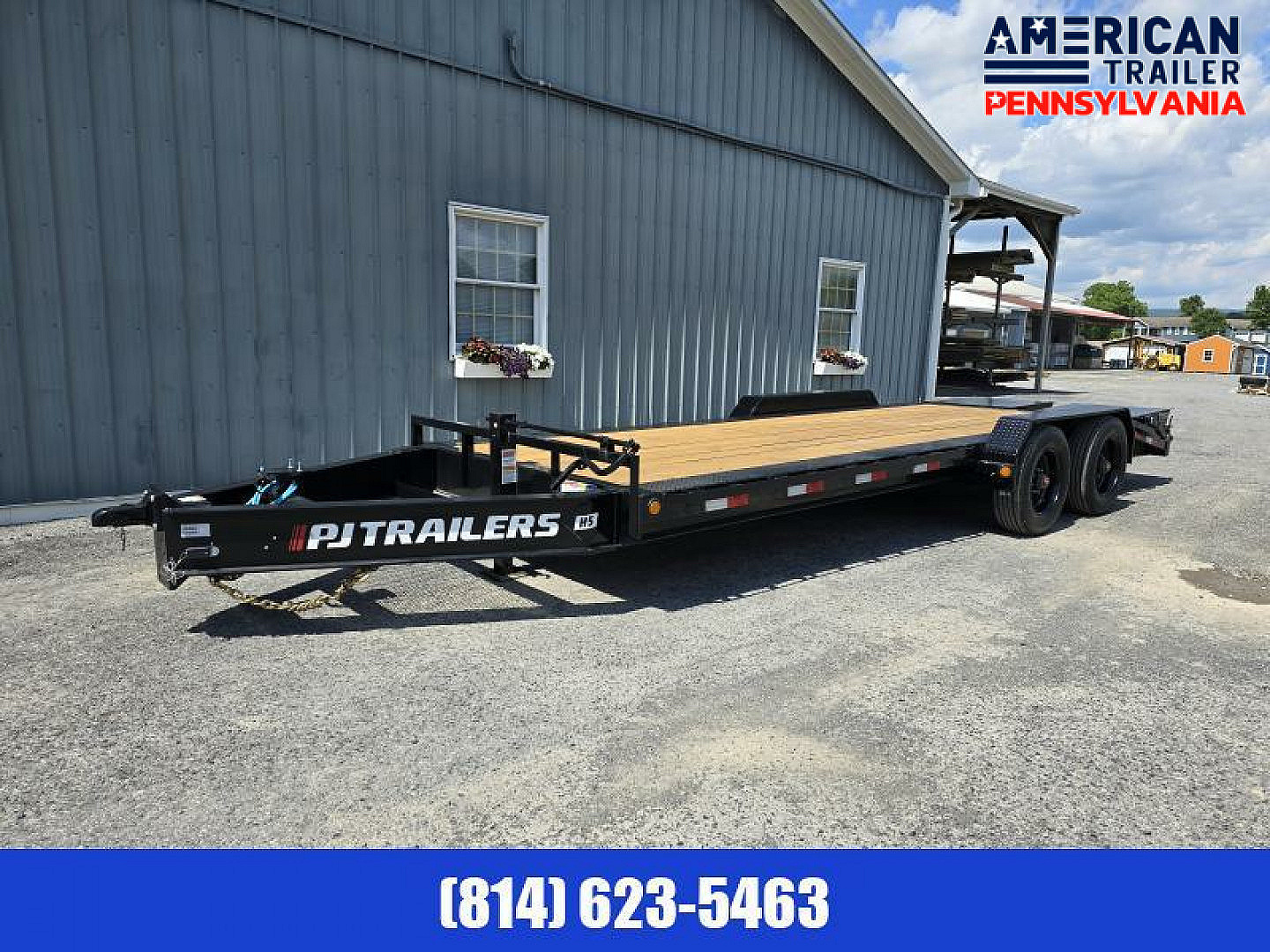 New 2024 PJ 10" Pro-Beam Equipment Trailer / 22.5K GVWR / 83"x 22'