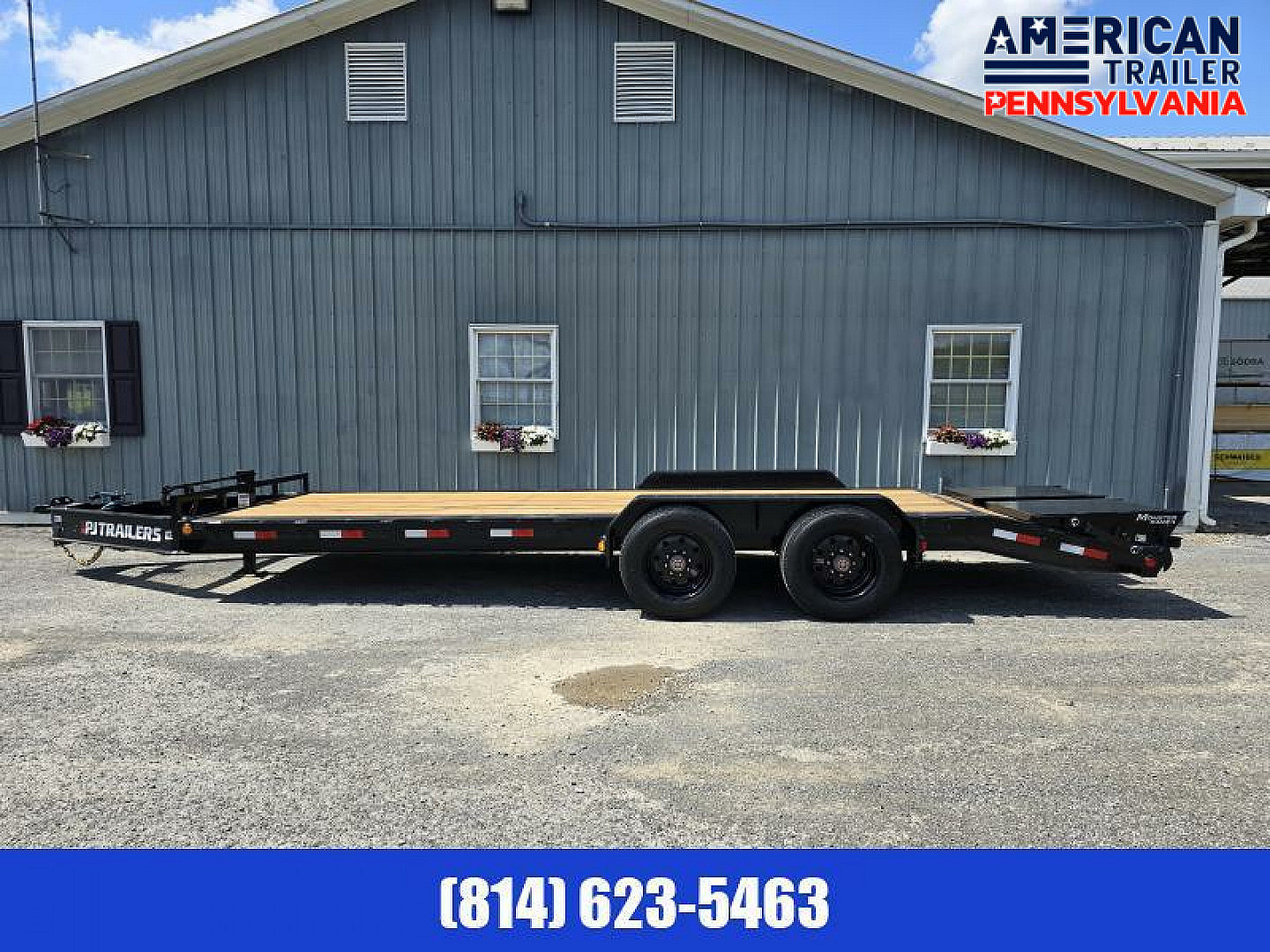 New 2024 PJ 10" Pro-Beam Equipment Trailer / 22.5K GVWR / 83"x 22'