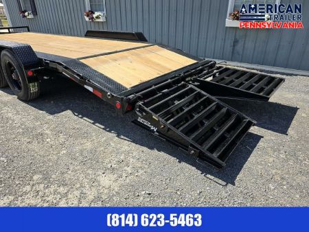 New 2024 PJ 10" Pro-Beam Equipment Trailer / 22.5K GVWR / 83"x 22'