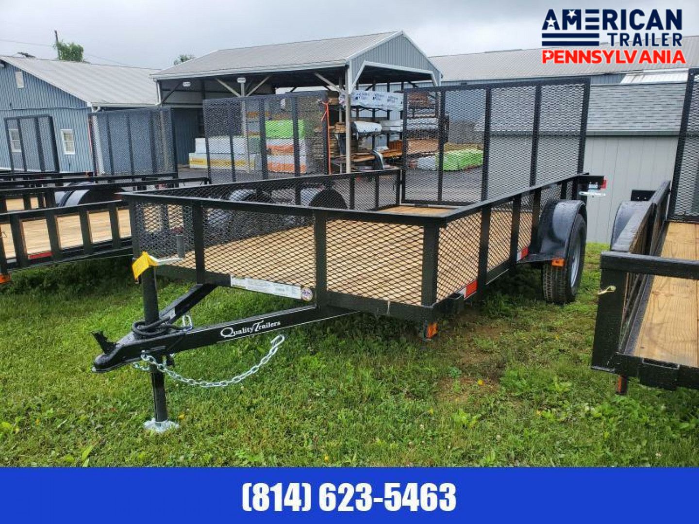New 2027 Quality Trailers Pro Grade Utility / 77"x 12’ - 2990 GVWR / Mesh Sides
