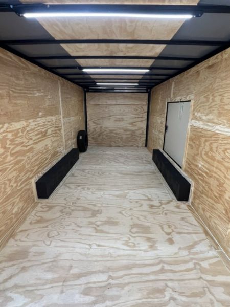 New 2027 Rock Solid Cargo 8.5x24 Tandem Axle Car Racing Trailer – Black PolyCore | Super Stealth Blackout | Spread Axle | 10K GVWR