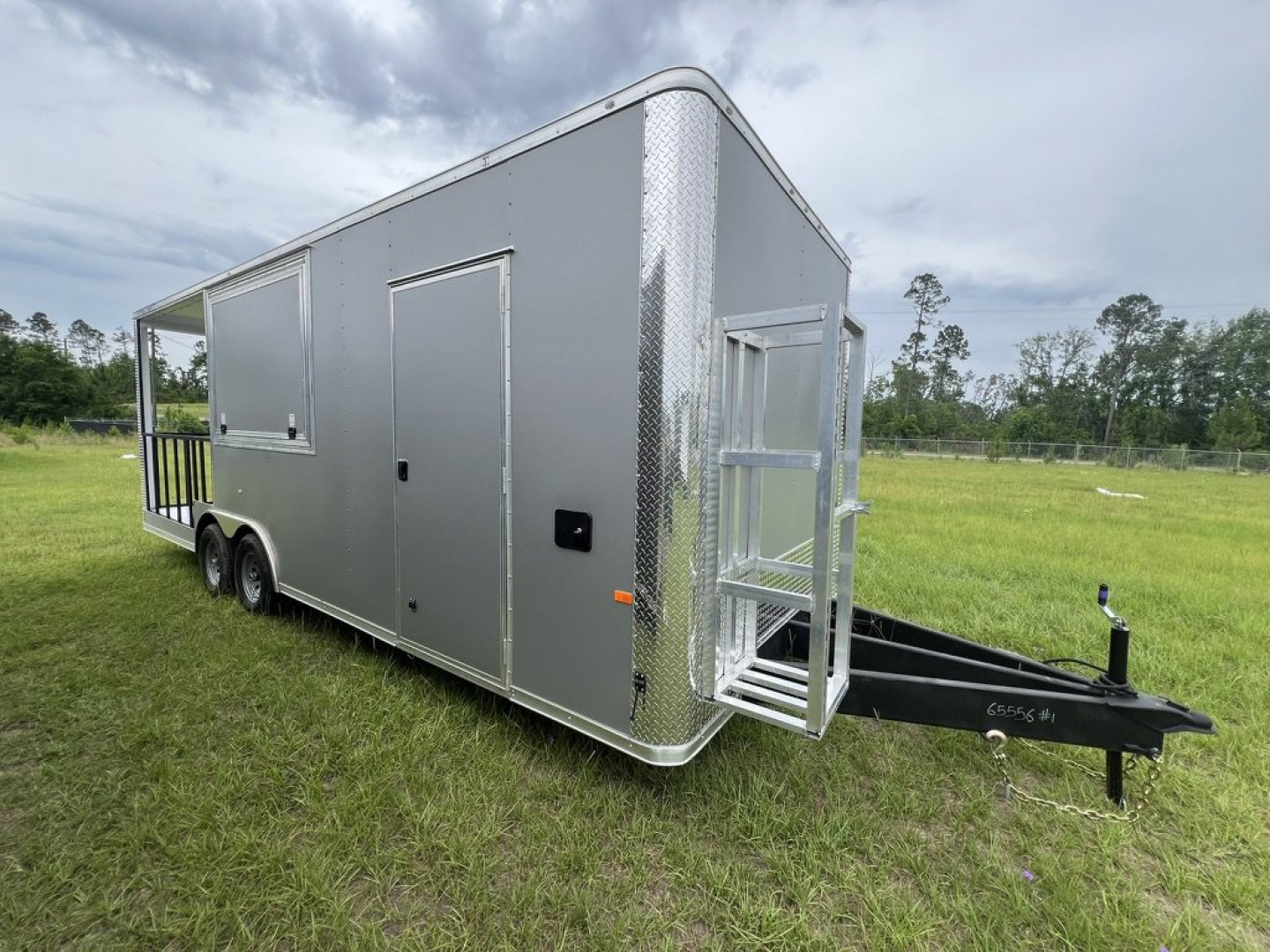 New 2027 Rock Solid Cargo 8.5x24 Tandem Axle BBQ Trailer – Gray PolyCore | 10K GVWR