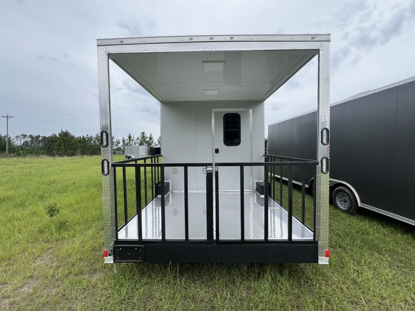 New 2027 Rock Solid Cargo 8.5x24 Tandem Axle BBQ Trailer – Gray PolyCore | 10K GVWR