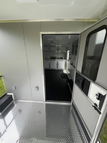 New 2027 Rock Solid Cargo 8.5x24 Tandem Axle BBQ Trailer – Gray PolyCore | 10K GVWR