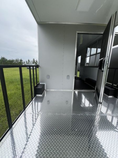 New 2027 Rock Solid Cargo 8.5x24 Tandem Axle BBQ Trailer – Gray PolyCore | 10K GVWR