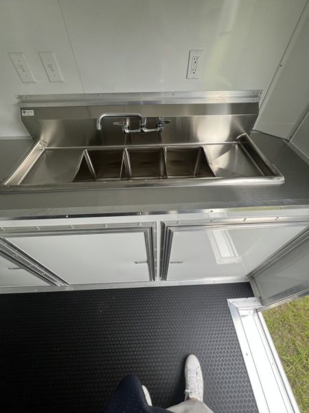 New 2027 Rock Solid Cargo 8.5x24 Tandem Axle BBQ Trailer – Gray PolyCore | 10K GVWR