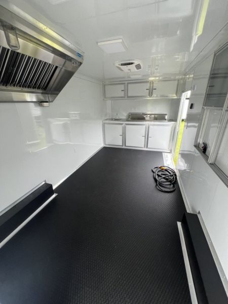 New 2027 Rock Solid Cargo 8.5x24 Tandem Axle BBQ Trailer – Gray PolyCore | 10K GVWR