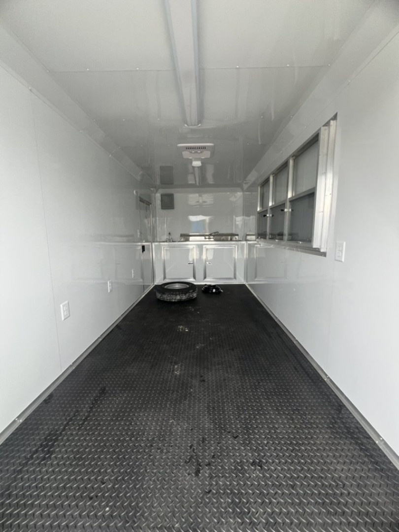 New 2027 Quality Cargo 7x16 Concession Trailer – White | 7' Interior | 9,990 lb GVWR