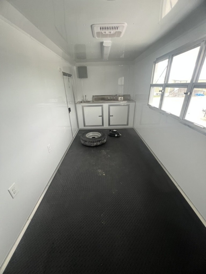 New 2027 Quality Cargo 7x16 Concession Trailer – White | 7' Interior | 9,990 lb GVWR