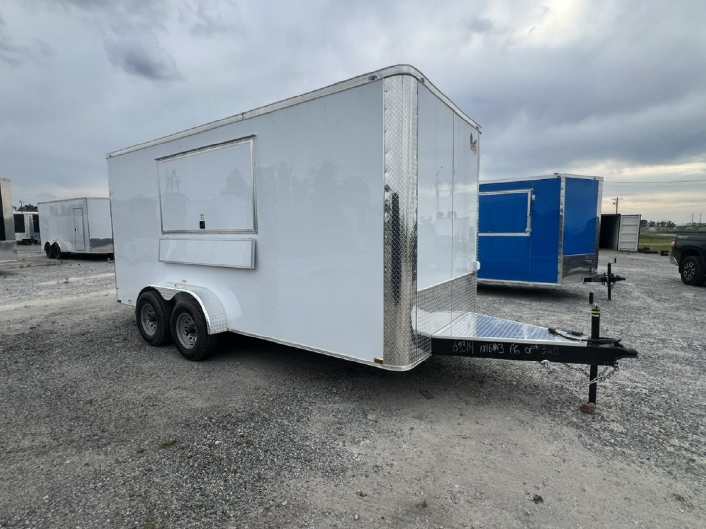 New 2027 Quality Cargo 7x16 Concession Trailer – White | 7' Interior | 9,990 lb GVWR