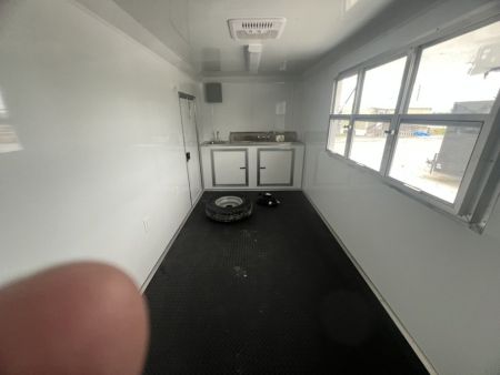 New 2027 Quality Cargo 7x16 Concession Trailer – White | 7' Interior | 9,990 lb GVWR