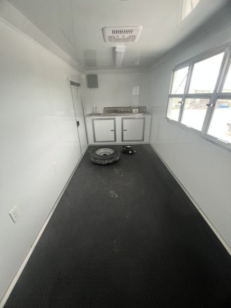 New 2027 Quality Cargo 7x16 Concession Trailer – White | 7' Interior | 9,990 lb GVWR