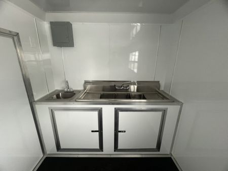 New 2027 Quality Cargo 7x16 Concession Trailer – White | 7' Interior | 9,990 lb GVWR