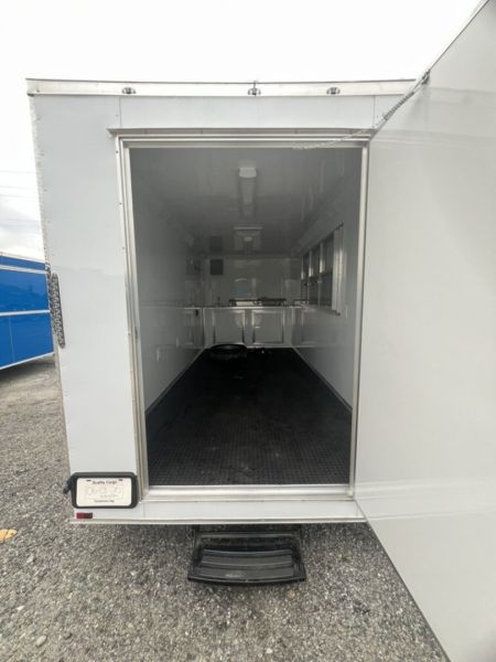 New 2027 Quality Cargo 7x16 Concession Trailer – White | 7' Interior | 9,990 lb GVWR