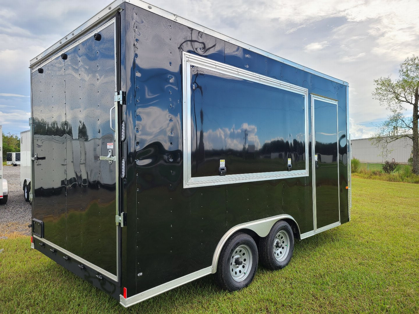 New 2027 Rock Solid Cargo 8.5x16 Tandem Axle Concession Trailer – Black | 7'6" Interior | 10,000 lb GVWR