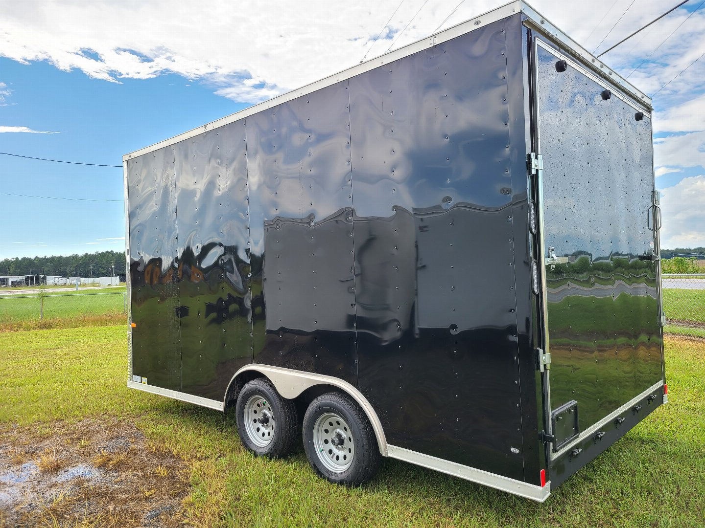 New 2027 Rock Solid Cargo 8.5x16 Tandem Axle Concession Trailer – Black | 7'6" Interior | 10,000 lb GVWR