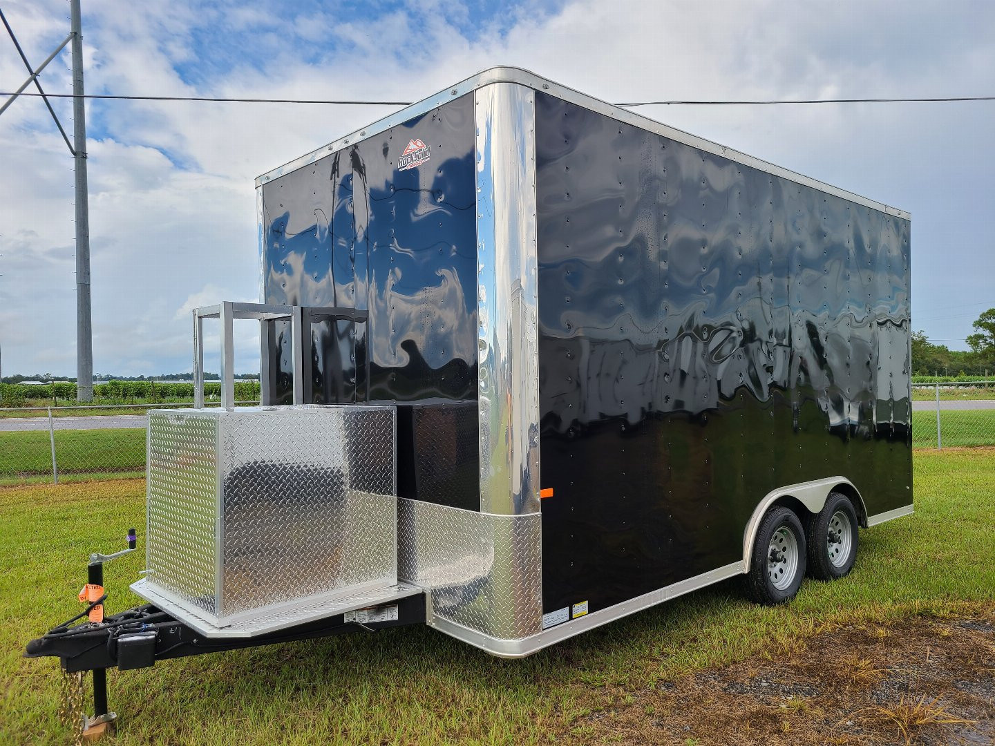 New 2027 Rock Solid Cargo 8.5x16 Tandem Axle Concession Trailer – Black | 7'6" Interior | 10,000 lb GVWR