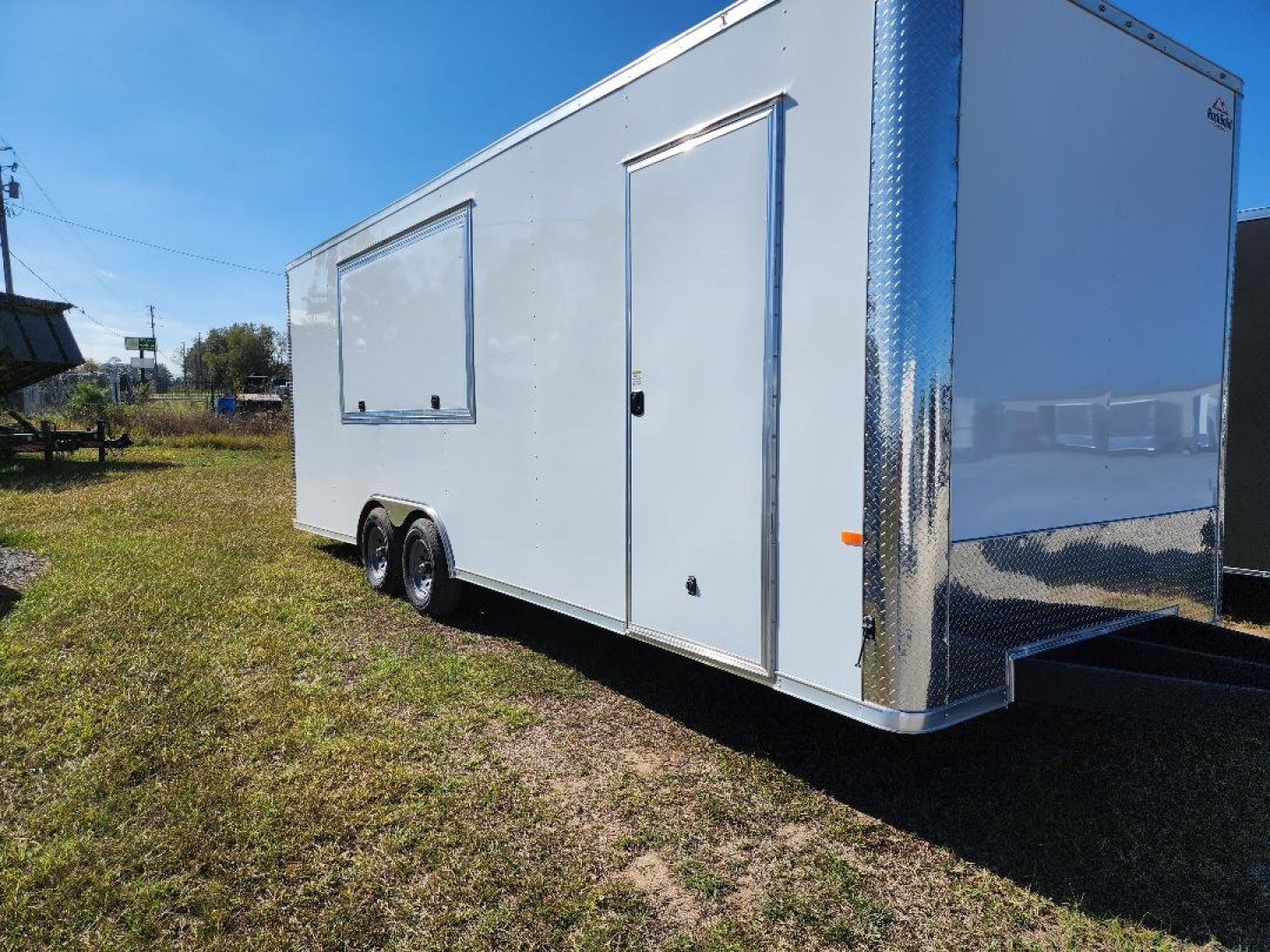 New 2027 Rock Solid Cargo 8.5x24 Tandem Axle Concession Trailer – White | 7'6" Interior | 10,000 lb GVWR