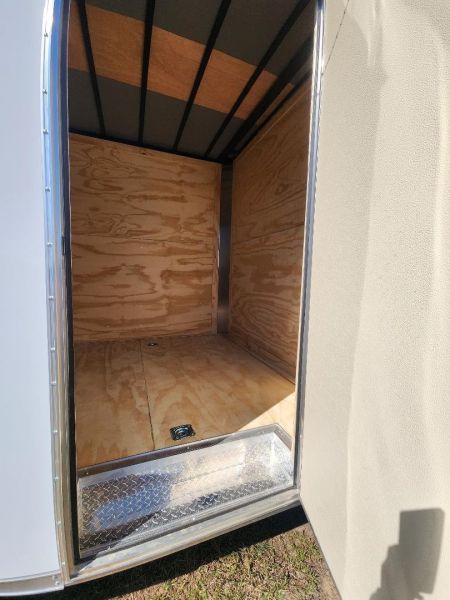 New 2027 Rock Solid Cargo 8.5x24 Tandem Axle Concession Trailer – White | 7'6" Interior | 10,000 lb GVWR