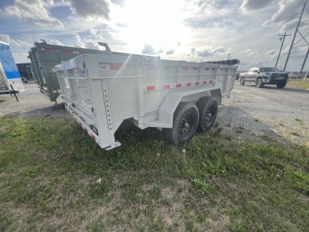New 2027 Panther Cargo 7x14 Tandem Axle Dump Trailer – Gray | 14,000 lb GVWR | Heavy-Duty Dump Trailer